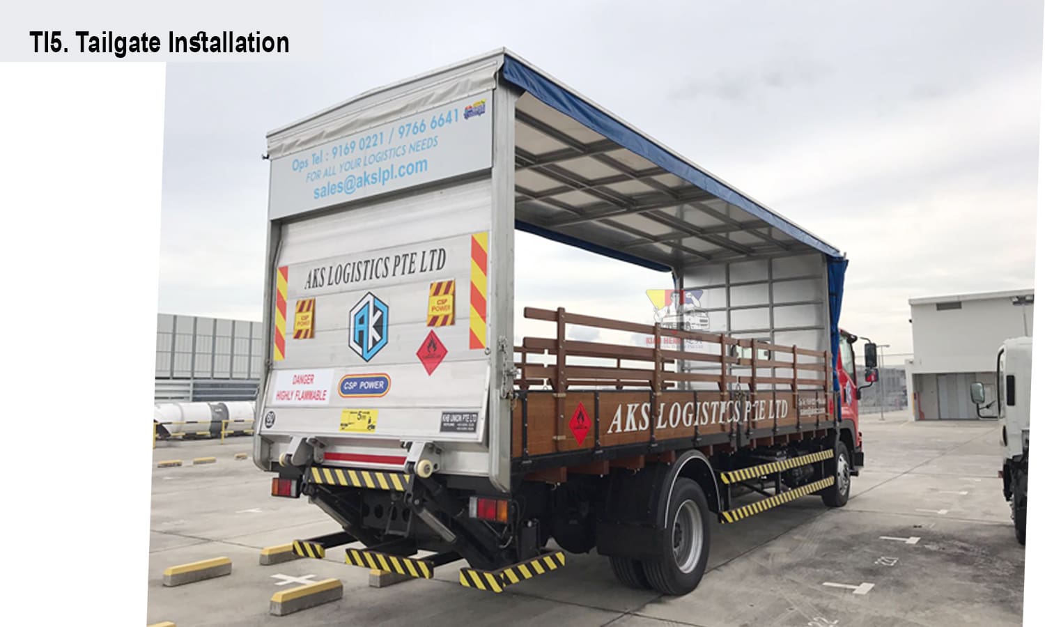 Tailgate Installation Kian Heng Truck Body Builder Pte Ltd